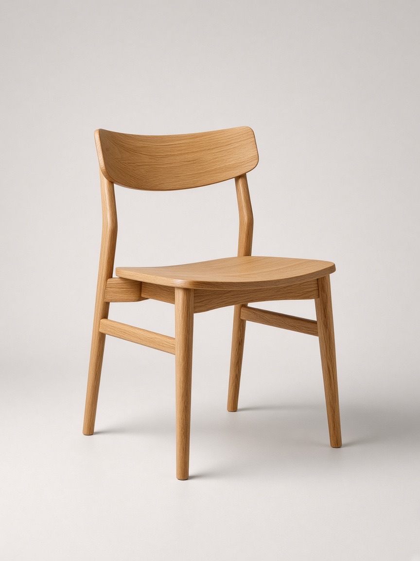 Product, wooden chair, grey cove